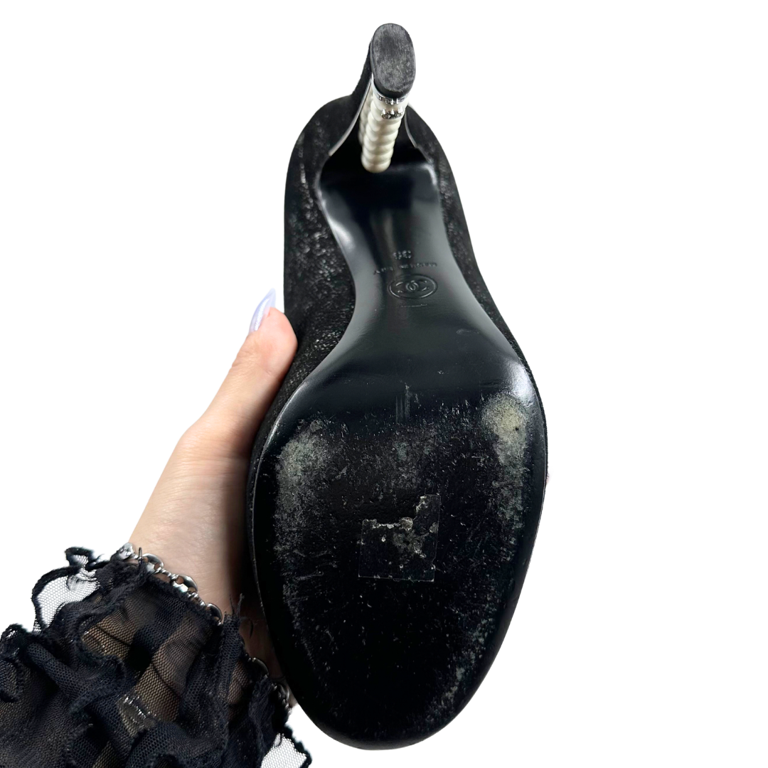 Chanel 39 Black Booties