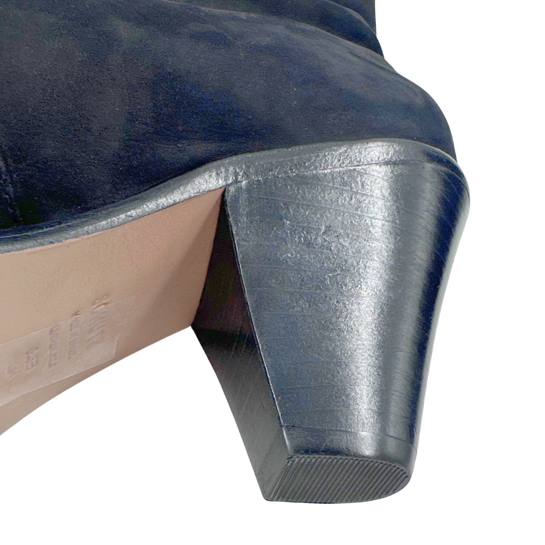 Schutz 8.5 Black Faux Leather Booties