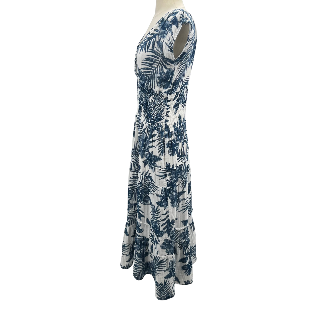 Felicite Blue/White Maxi Dress