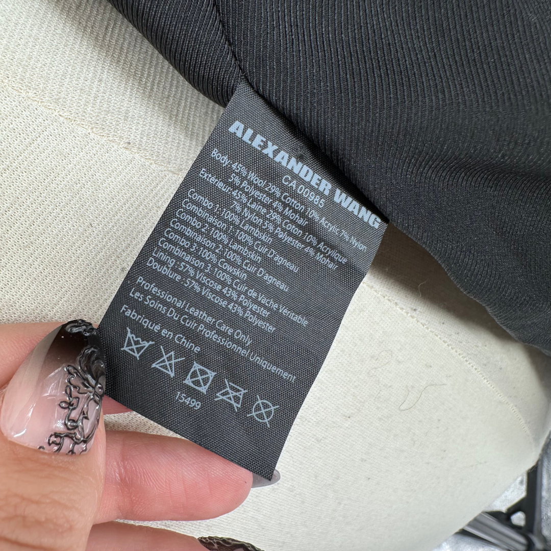 Alexander Wang Size 2 black/multi Coat