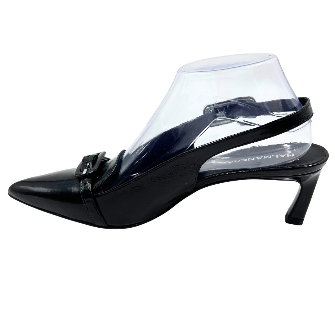 Halmanera 40 Black Leather Pumps