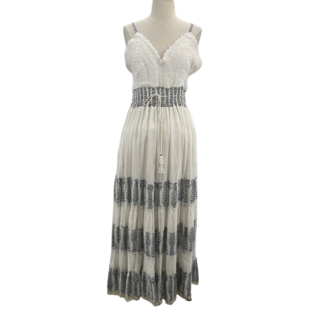 Mahila White/Navy Dress