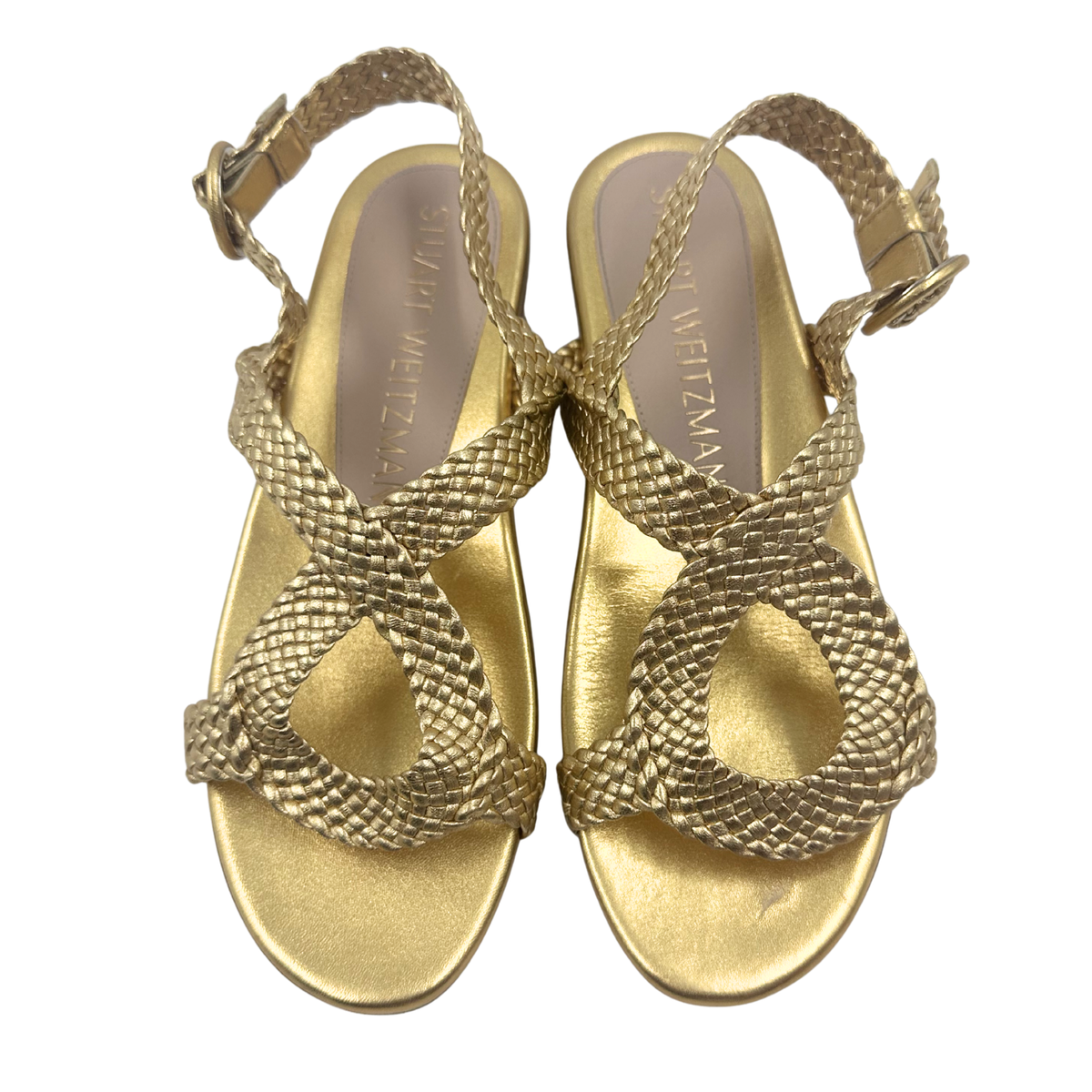 Stuart Weitzman 7 Gold Sandals
