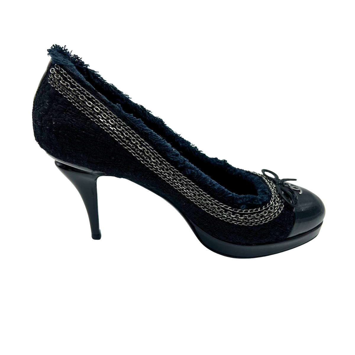 Chanel 38 Black Heels