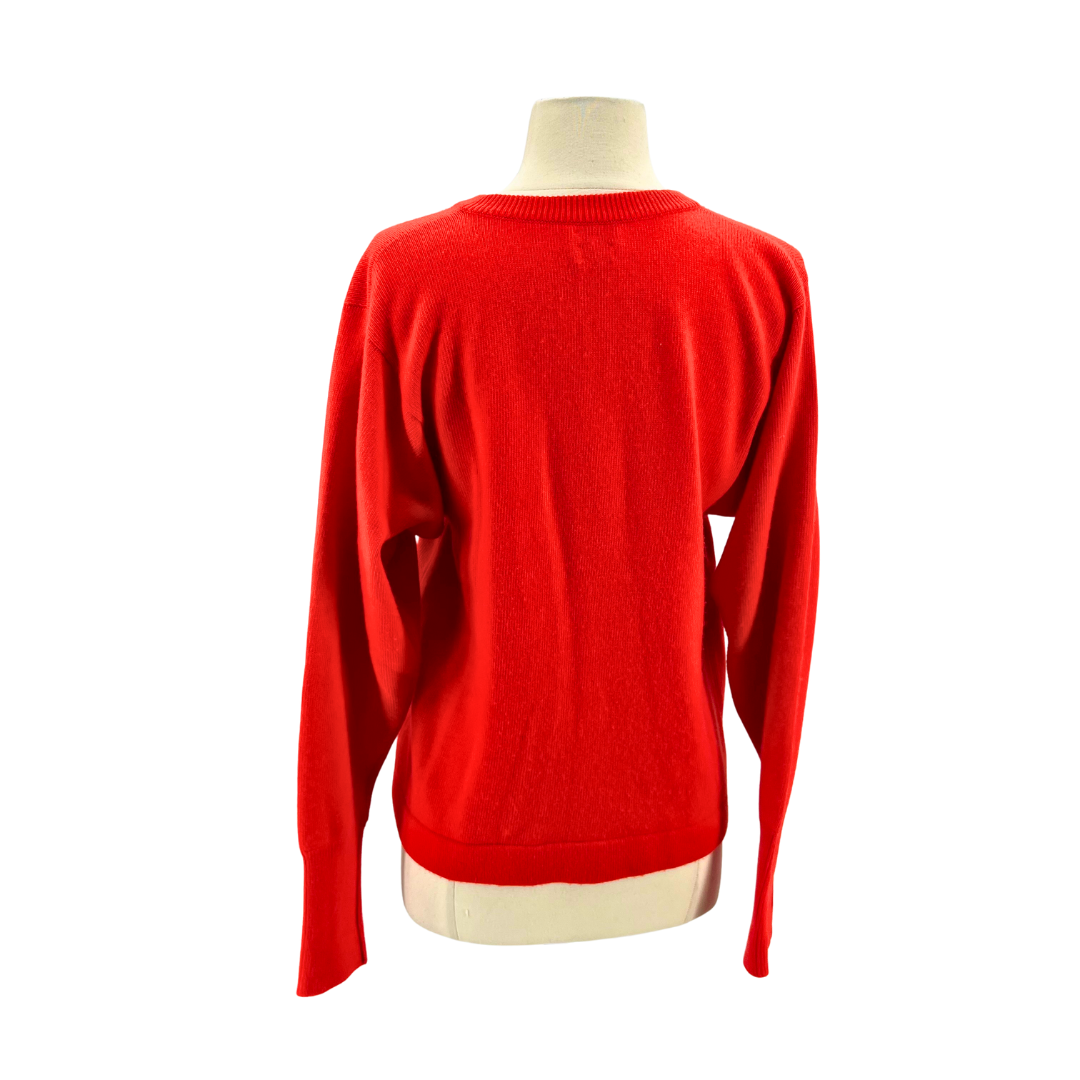 Chanel Red Cardigan