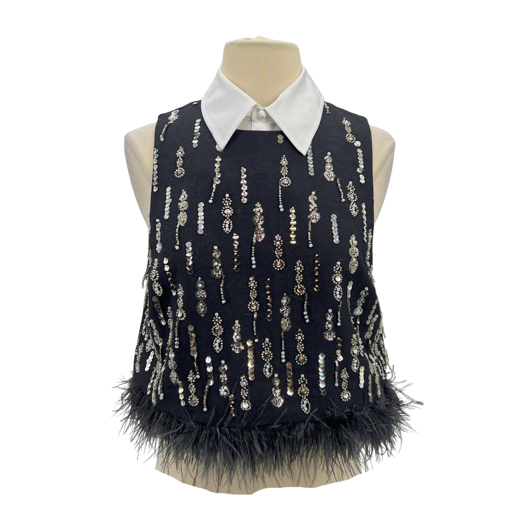 Cinq a Sept Grey Top