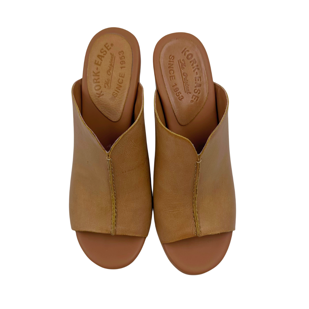 Kork Ease 8 Tan Leather Heels