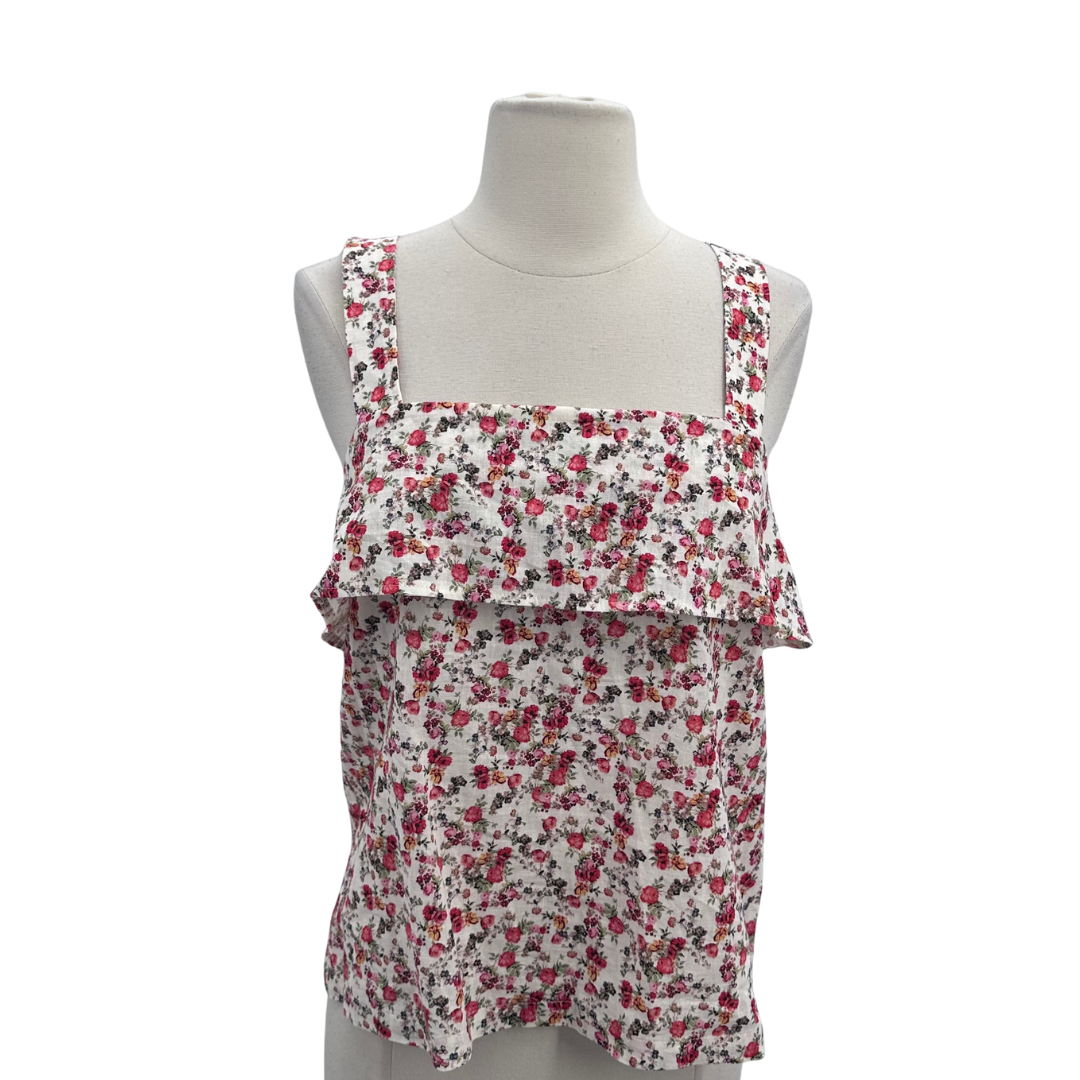 Sezane Multi Floral Blouse