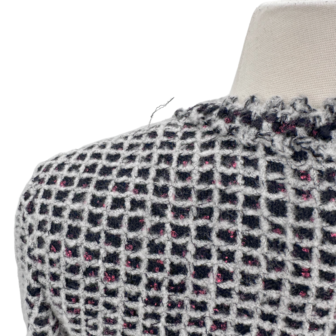 Chanel Size 10 42 Black/white Coat