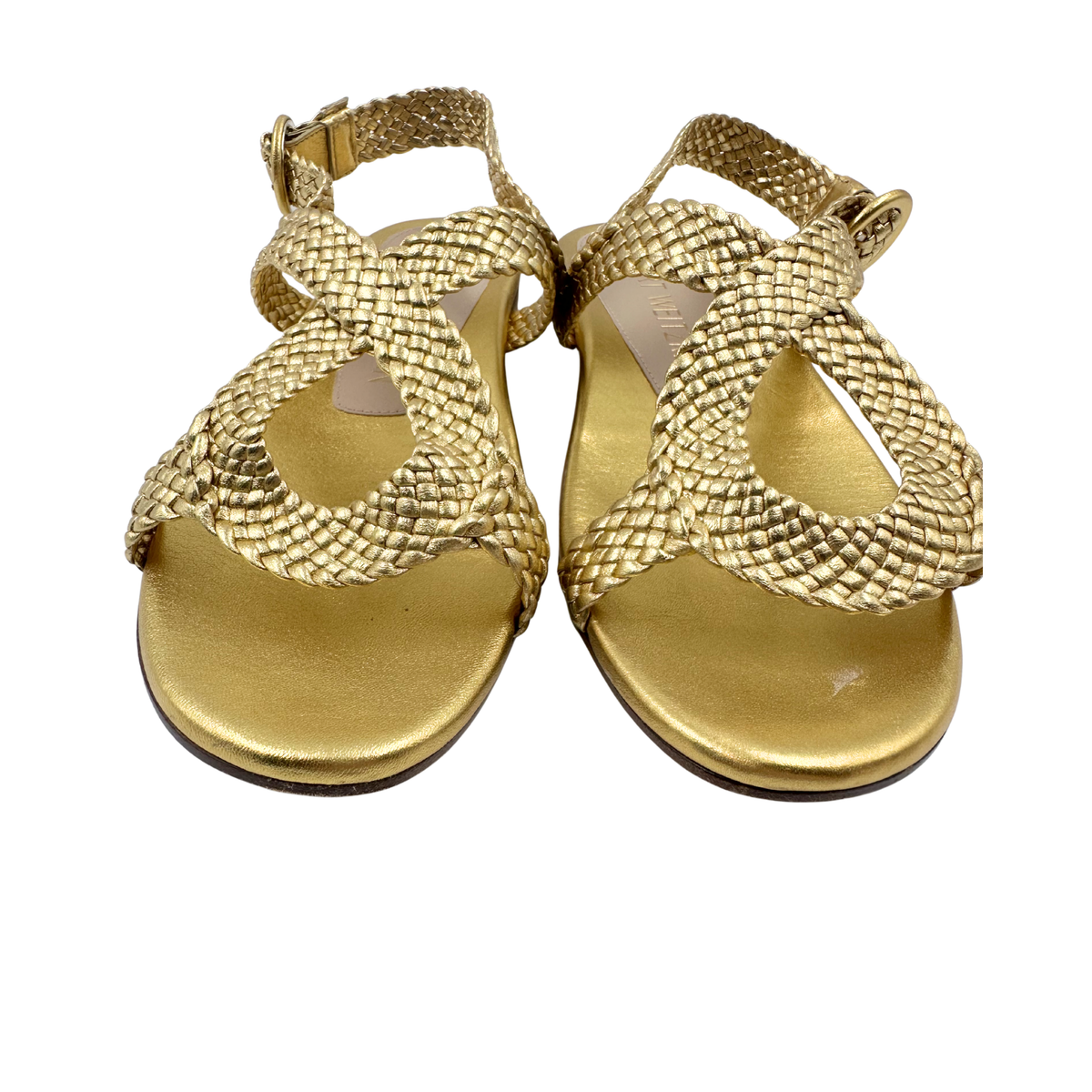Stuart Weitzman 7 Gold Sandals