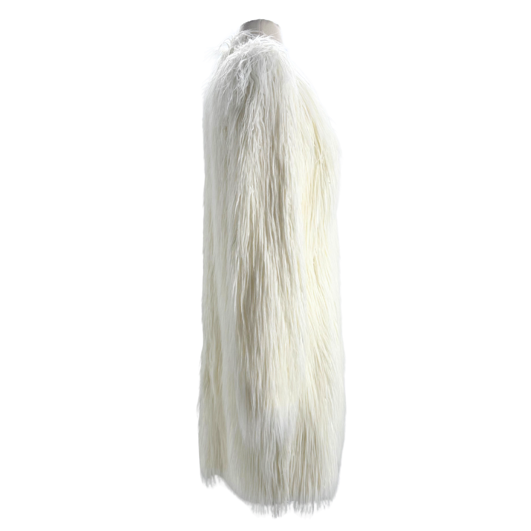 Rachel Zoe White Faux Fur
