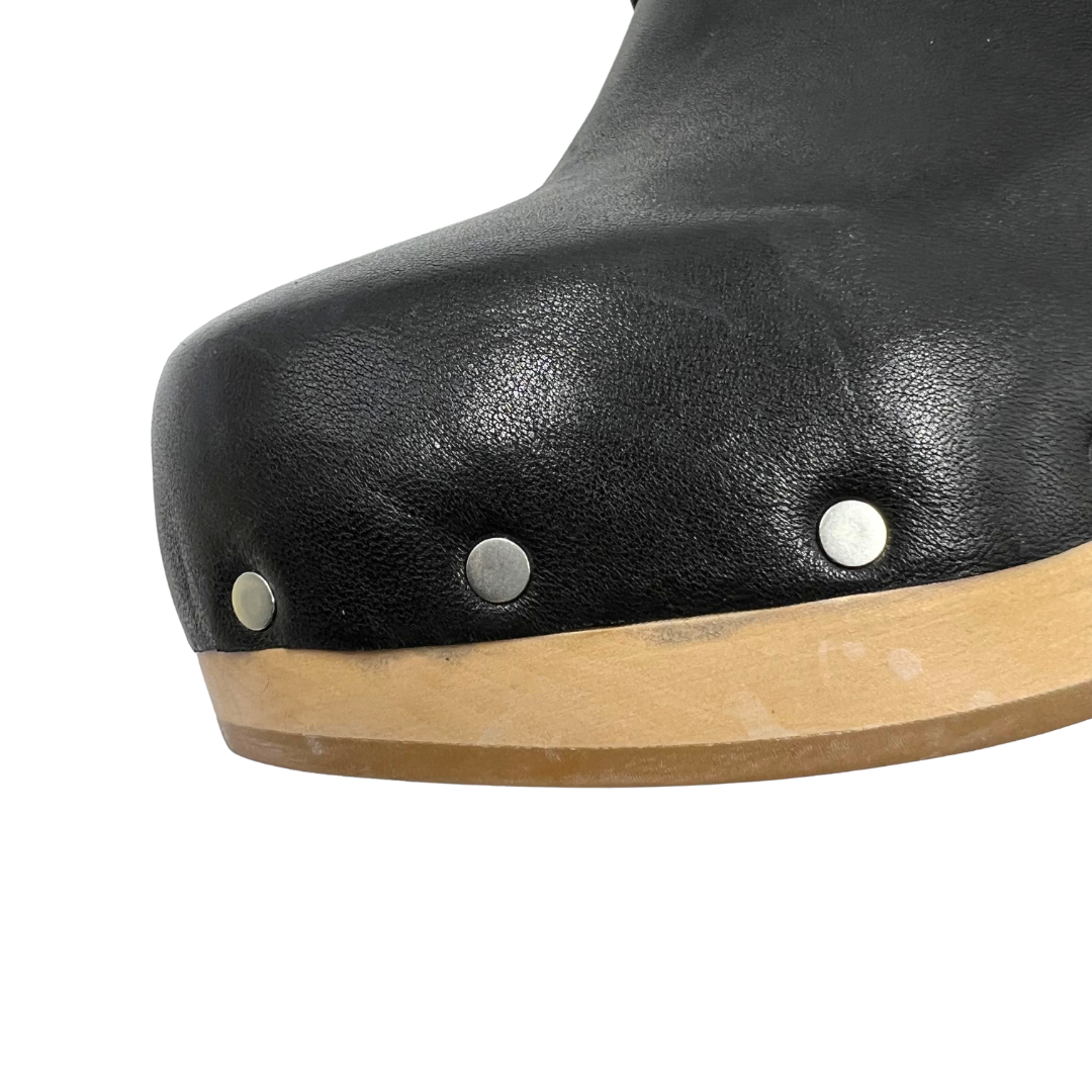 Paige 9 Black/Tan Mules