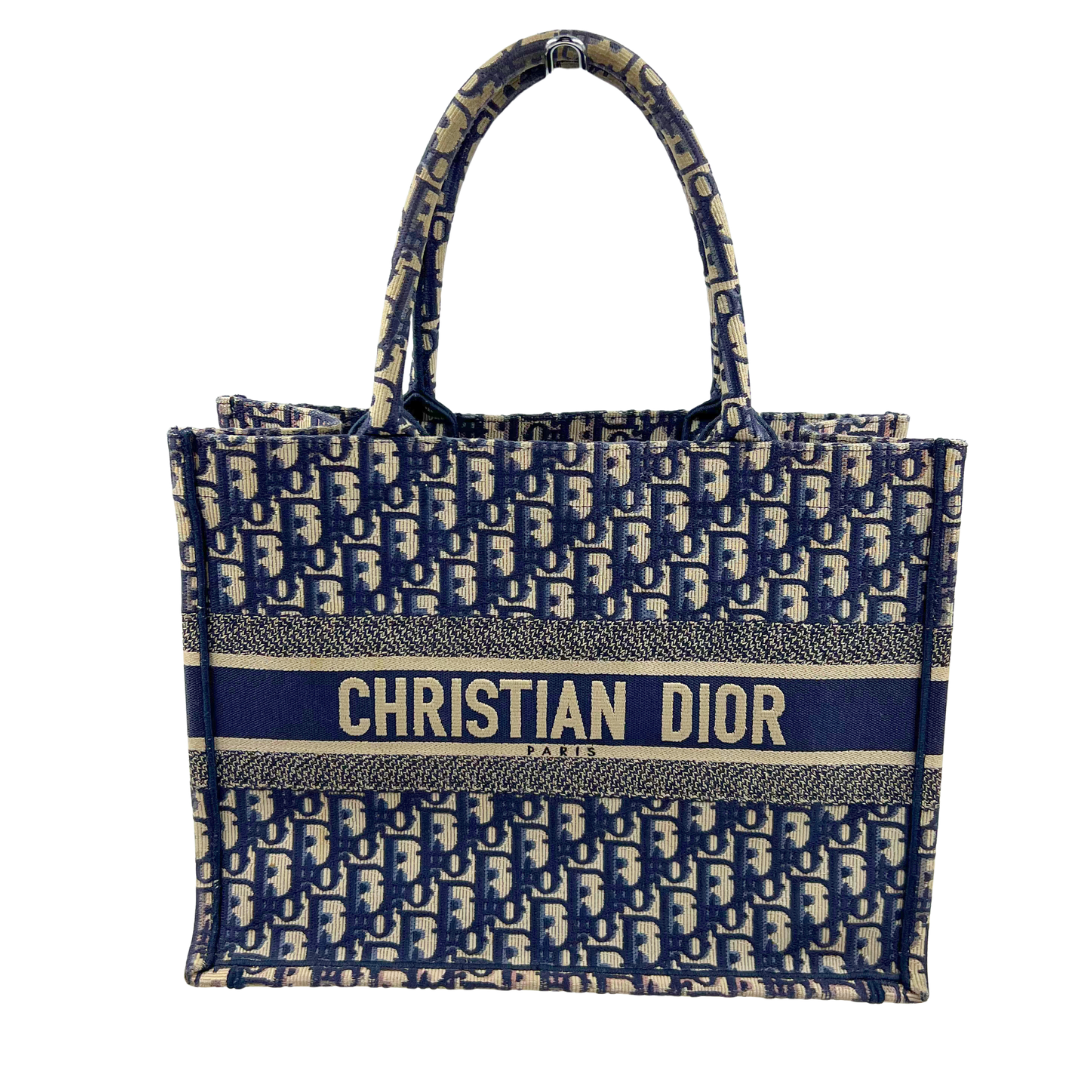 Christian Dior Oblique Jacquard Medium Book Tote