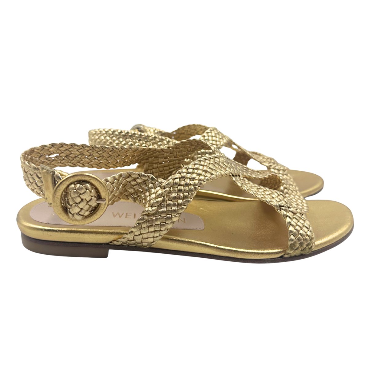 Stuart Weitzman 7 Gold Sandals
