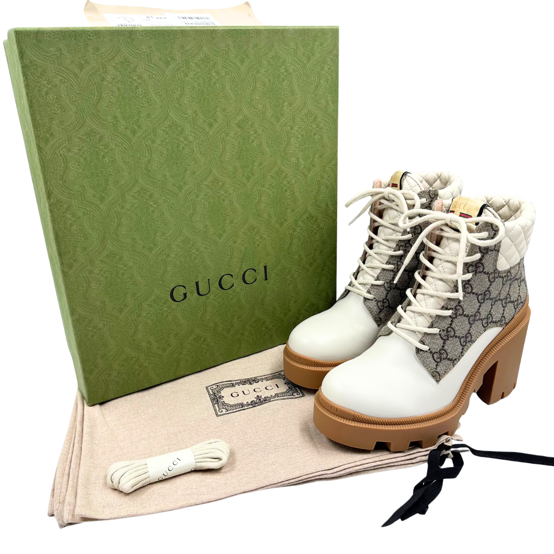 Gucci 39.5 Cream Boots