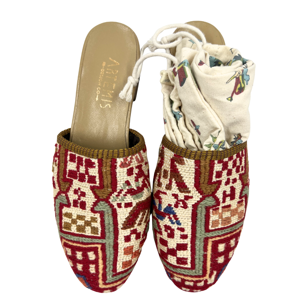 Artemis Design Co 38 Red/Multi Slip Ons