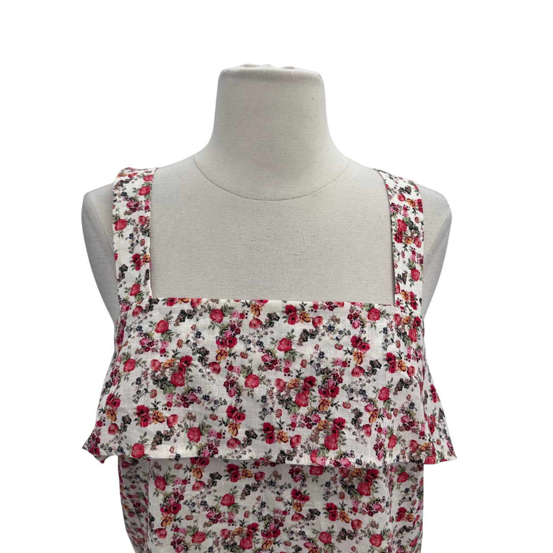 Sezane Multi Floral Blouse