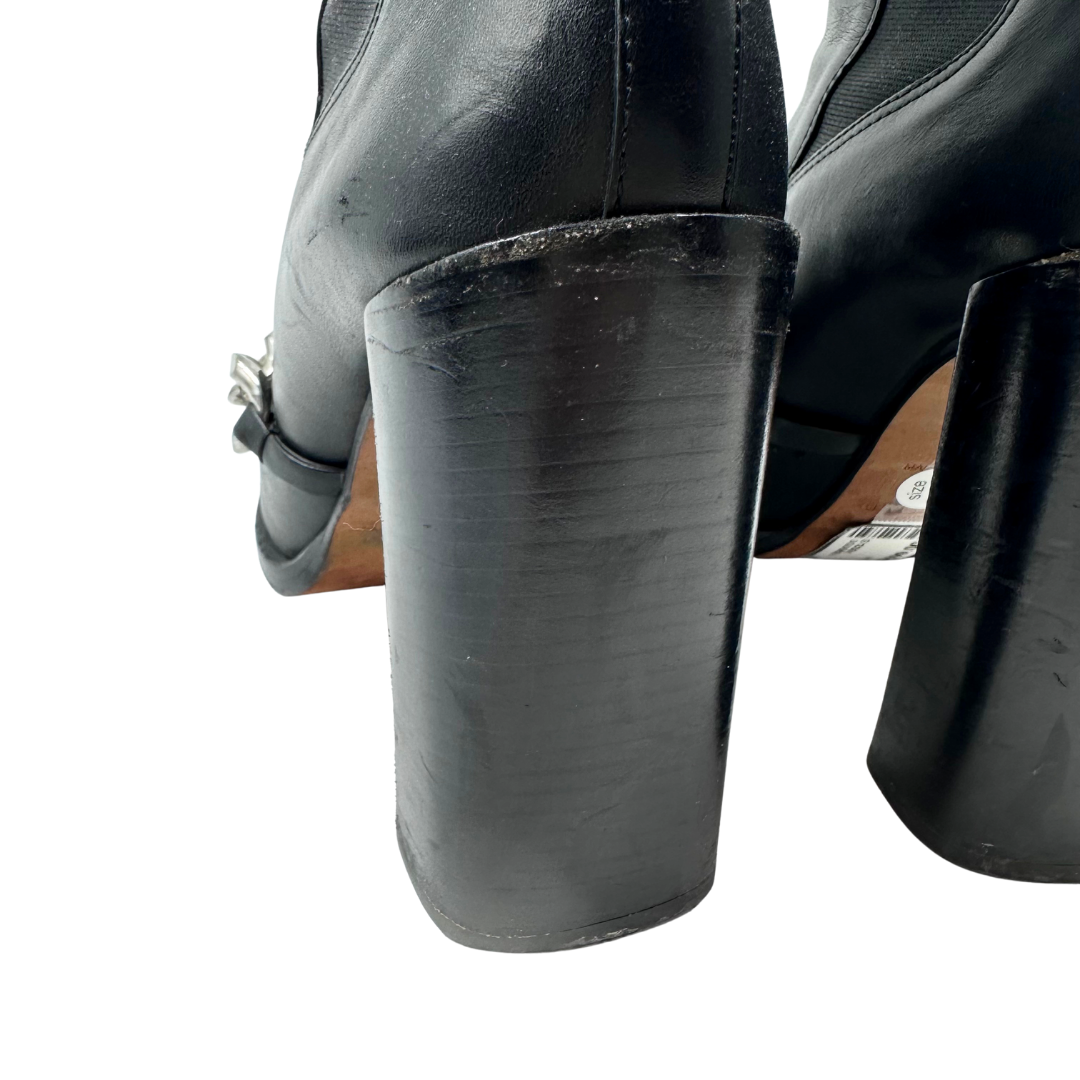 Givenchy 8.5 39.5 Black Leather Booties