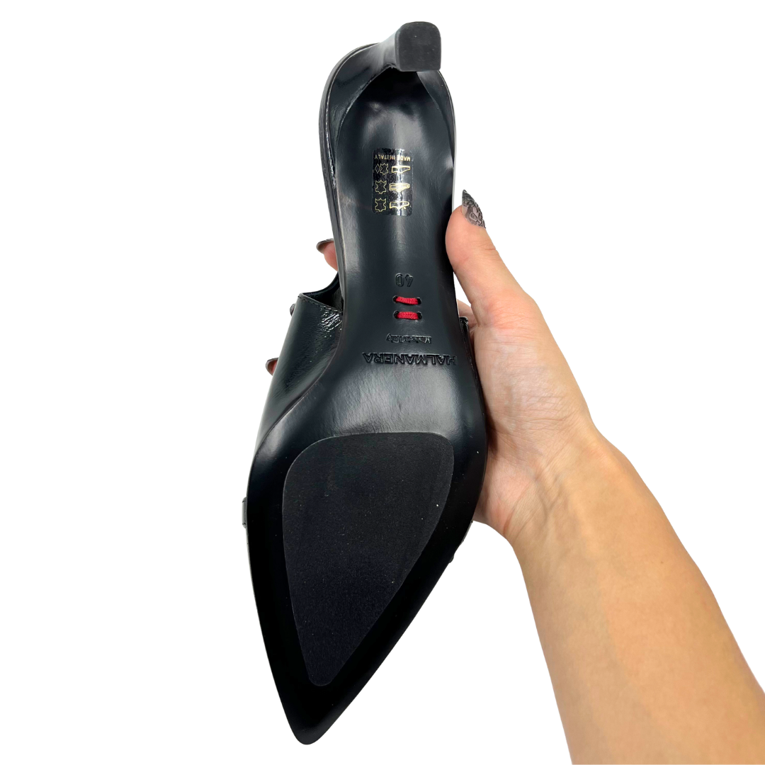 Halmanera 40 Black Leather Pumps