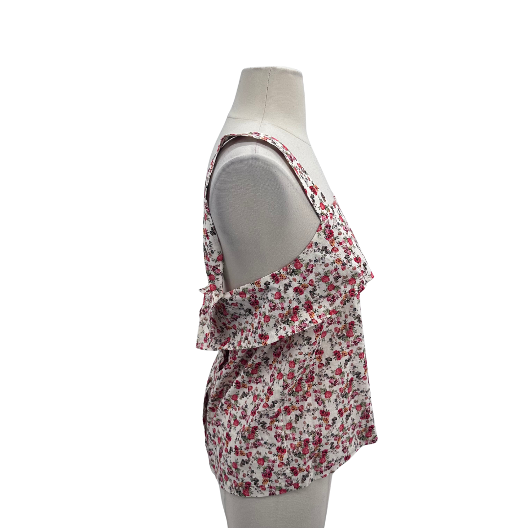 Sezane Multi Floral Blouse