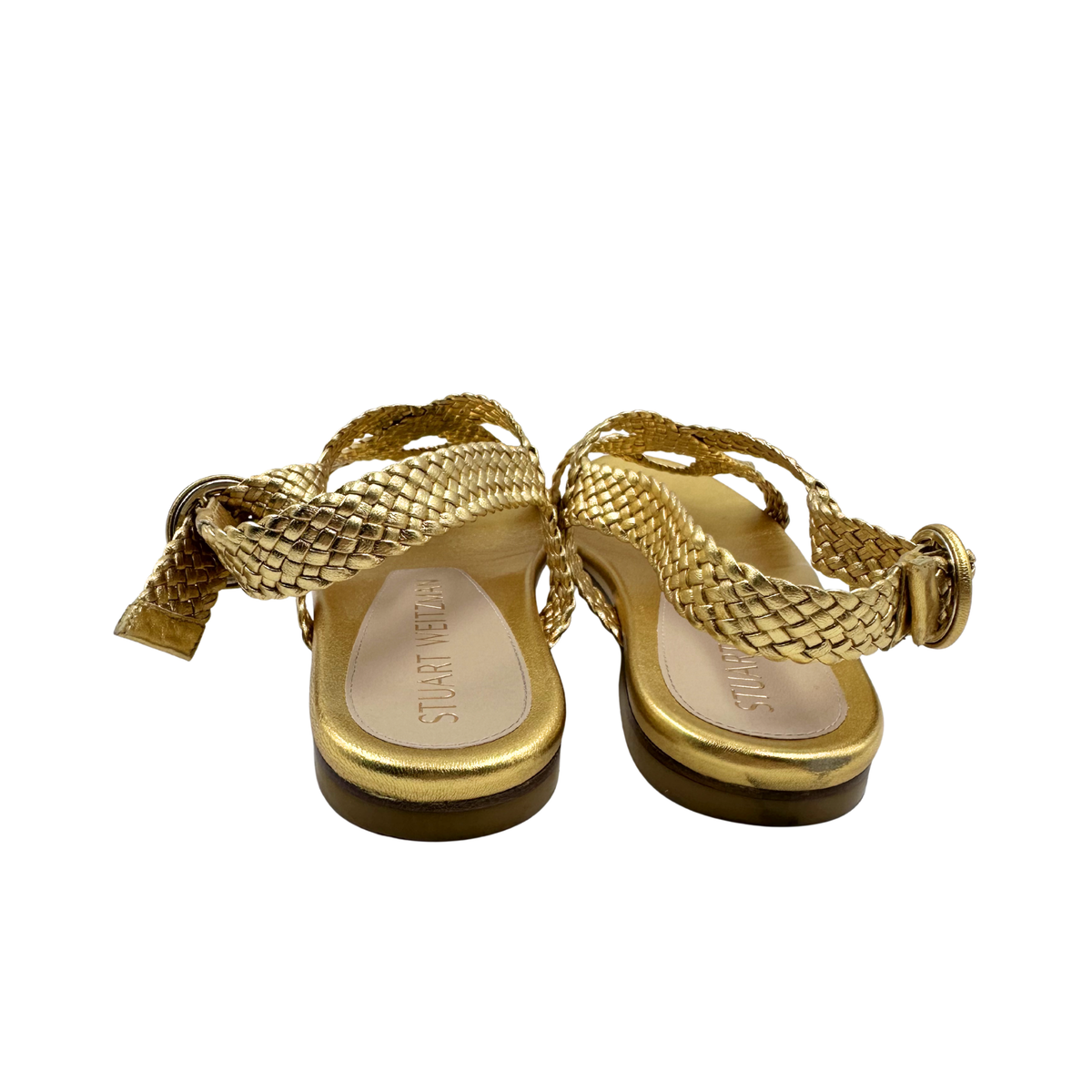 Stuart Weitzman 7 Gold Sandals