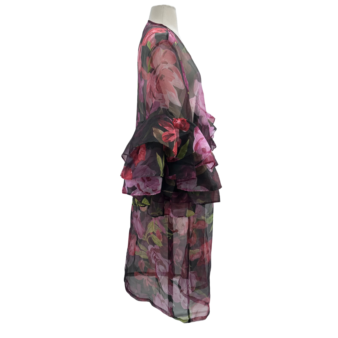 Anthropologie black/multi Duster