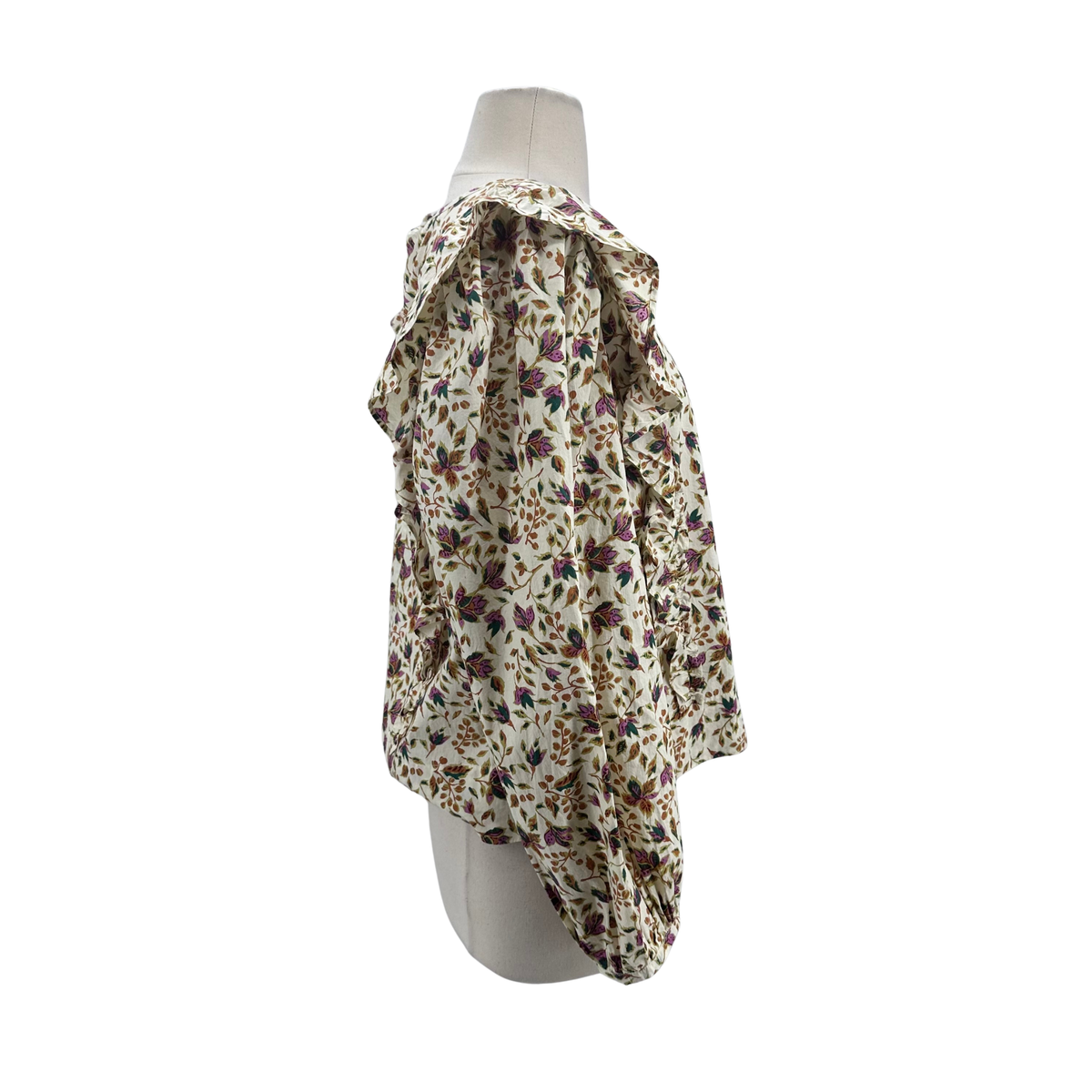 unsubscribed Cream/Floral Blouse