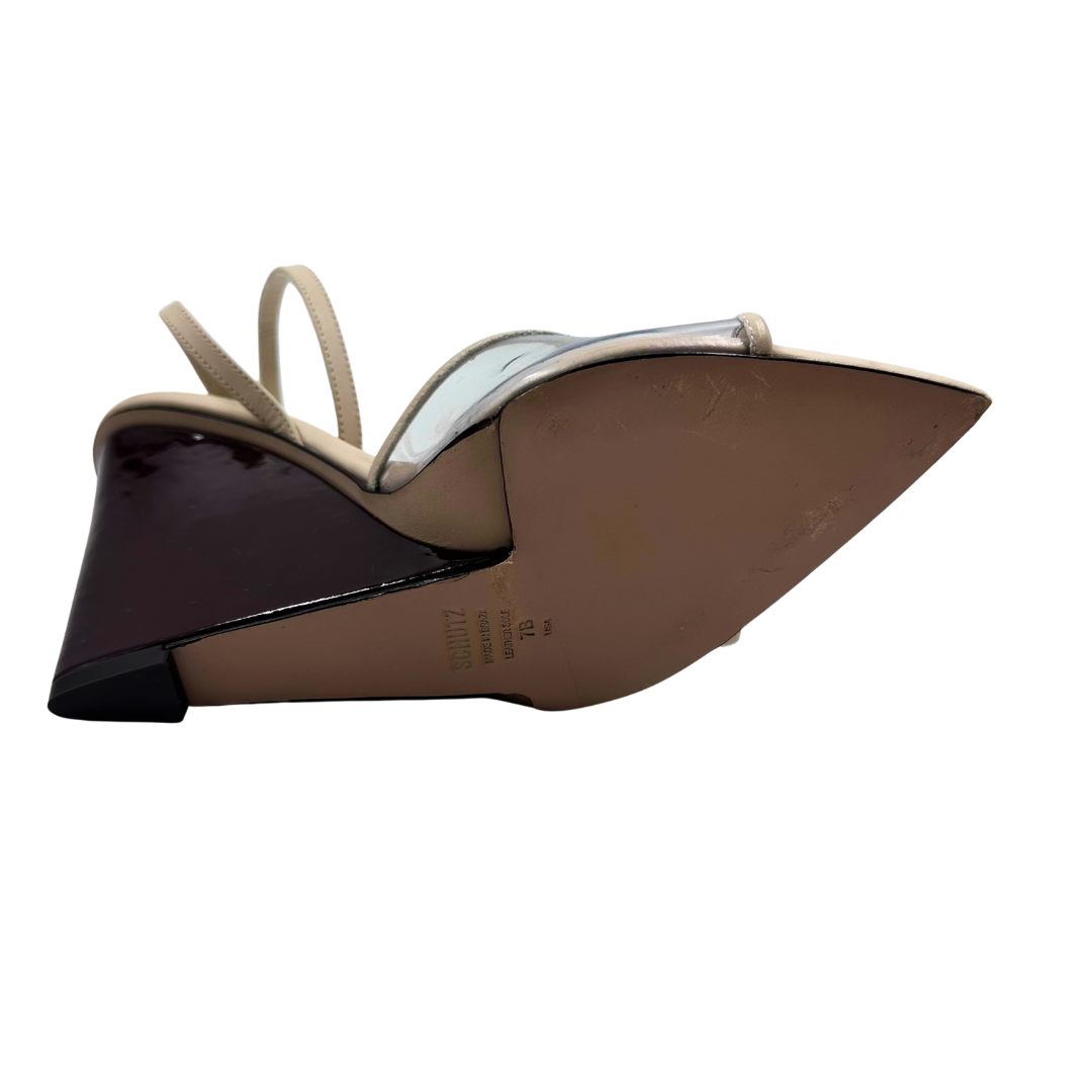 Schutz 7 Nude Wedges