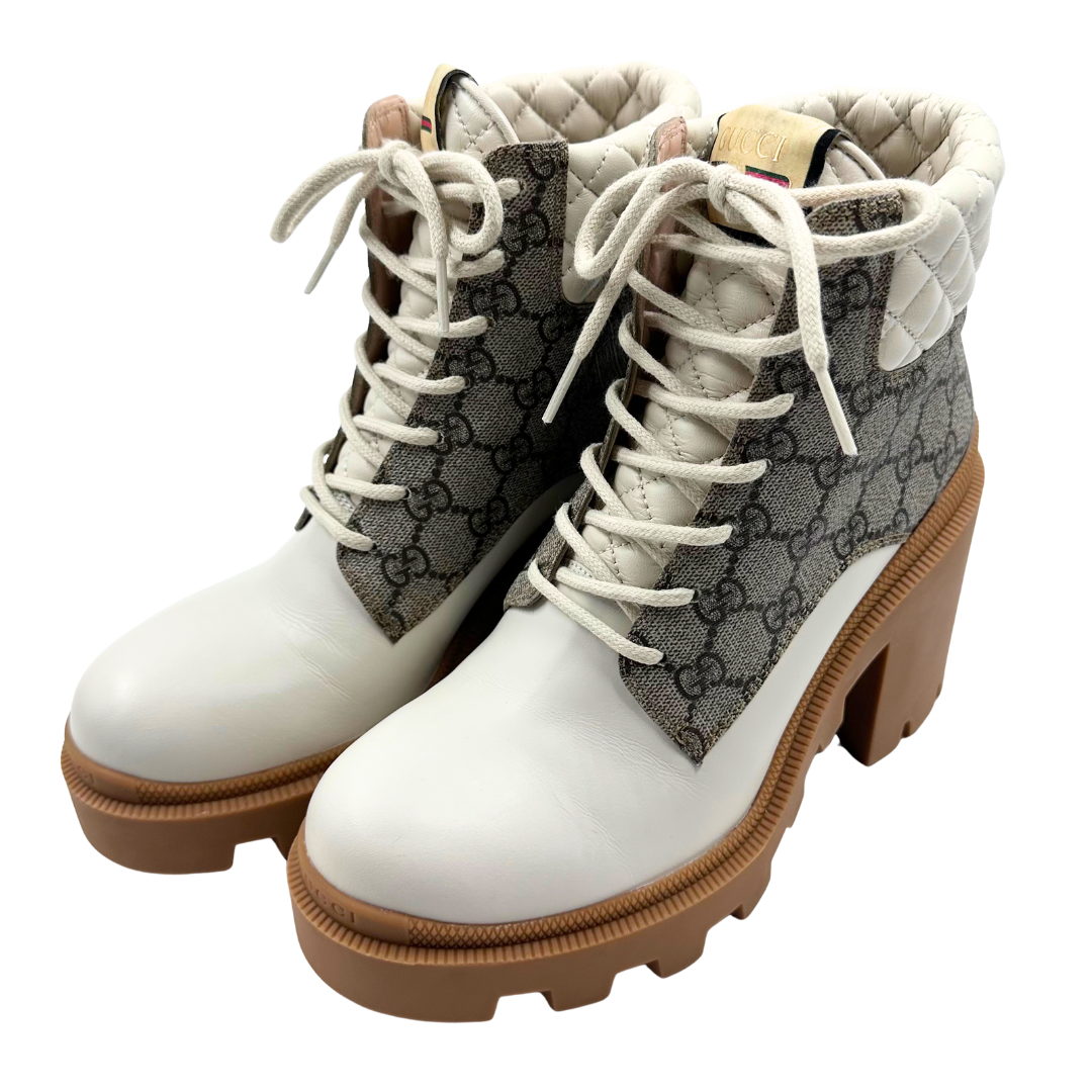 Gucci 39.5 Cream Boots