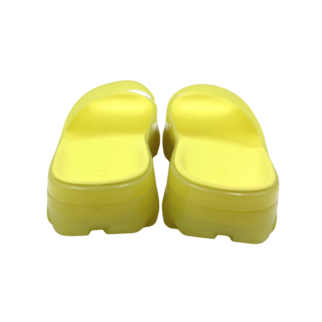 Ugg 8 Neon Yellow Jella Slides