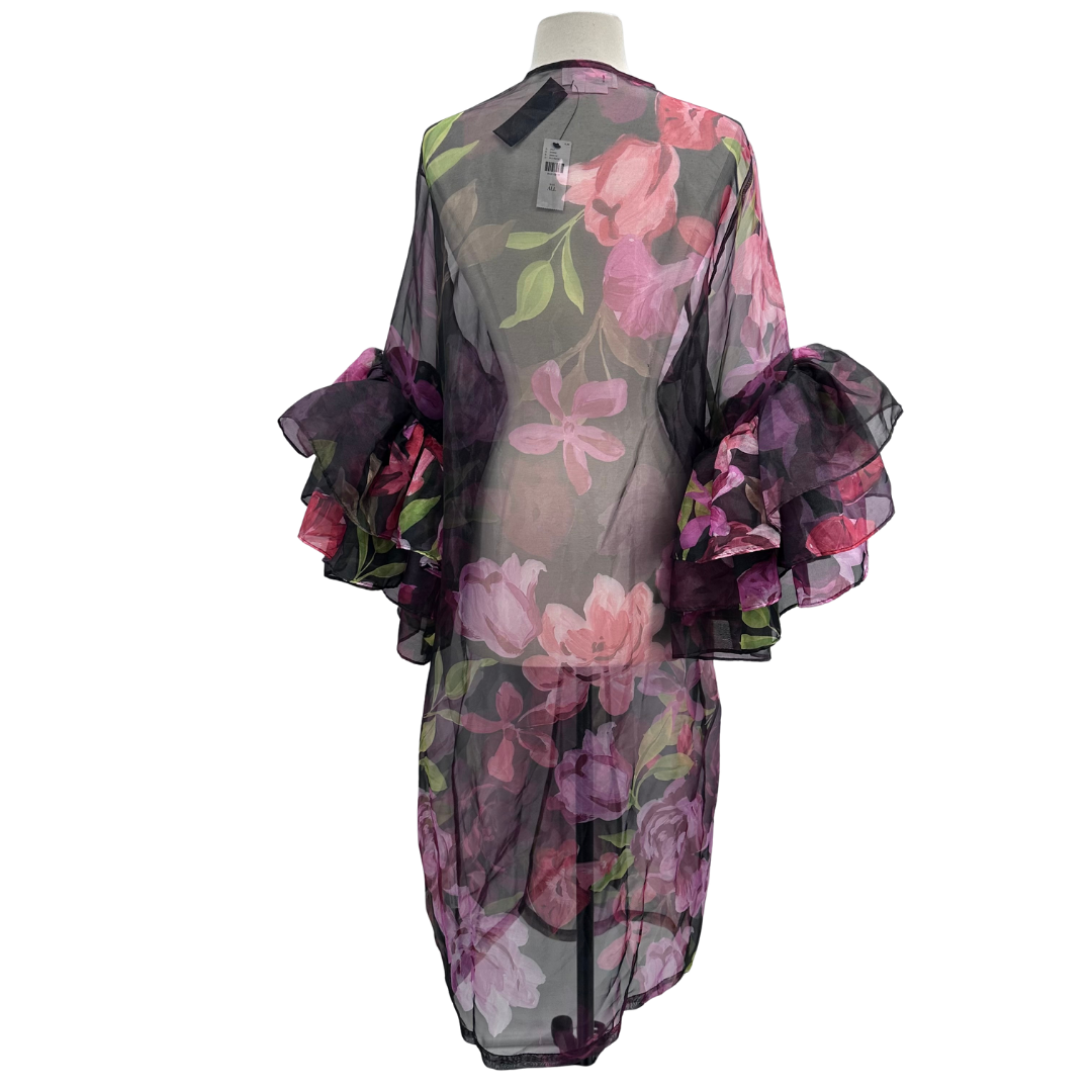 Anthropologie black/multi Duster