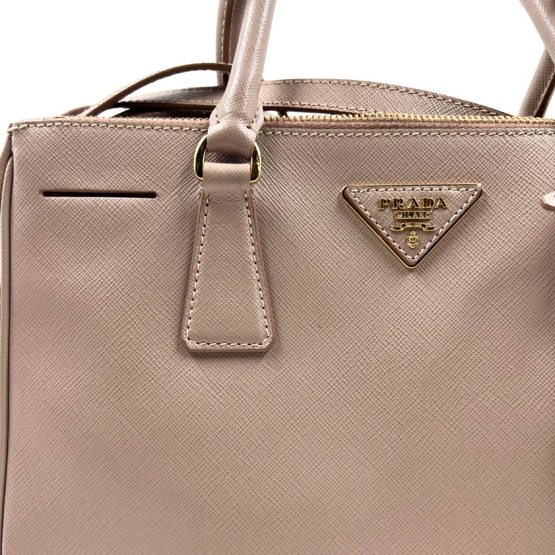 Prada Small Double Zip Galleria Two-way bag