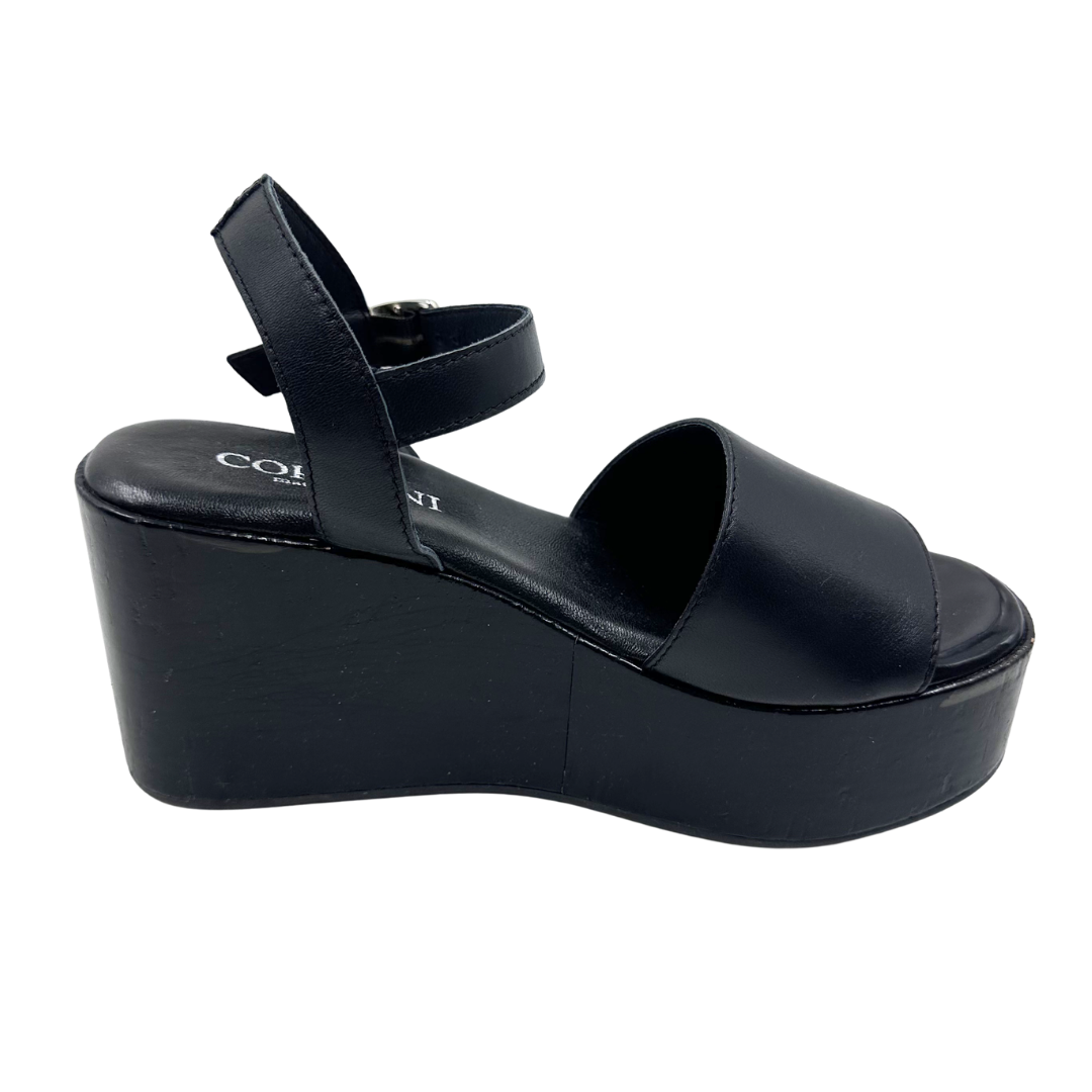 Cordani 6 Black Leather Sandals