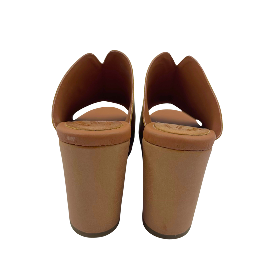 Kork Ease 8 Tan Leather Heels
