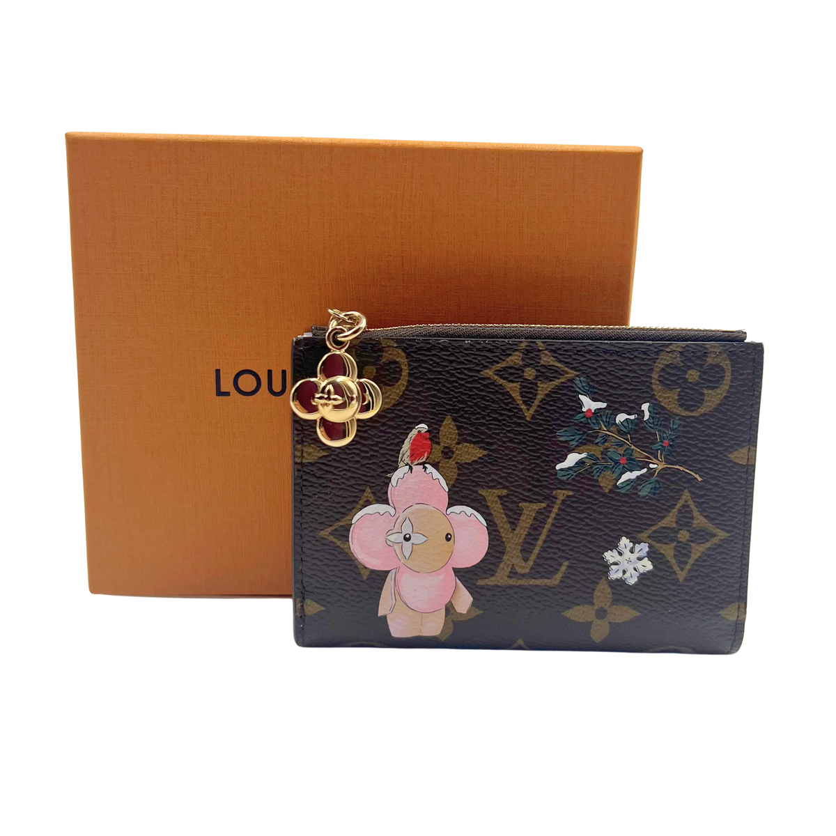 Louis Vuitton Monogram Vivian Snowy Pearl Lisa Wallet