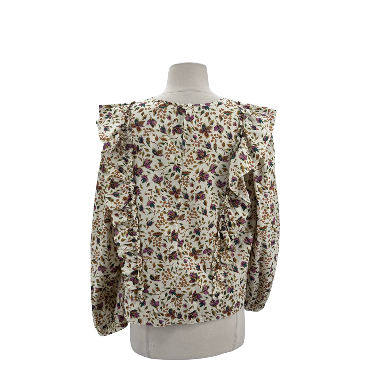 unsubscribed Cream/Floral Blouse