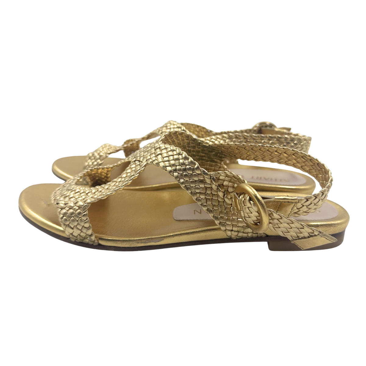 Stuart Weitzman 7 Gold Sandals