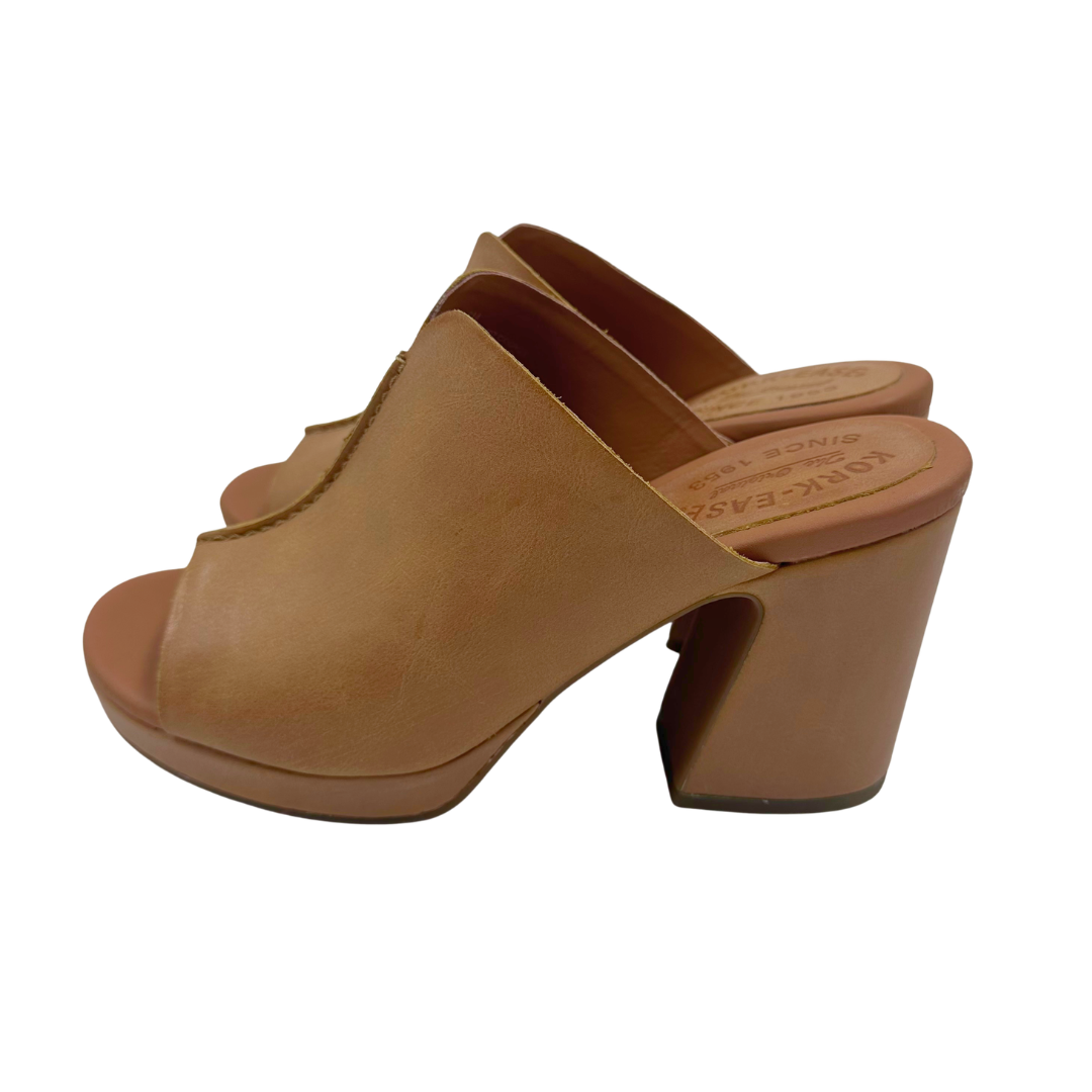 Kork Ease 8 Tan Leather Heels