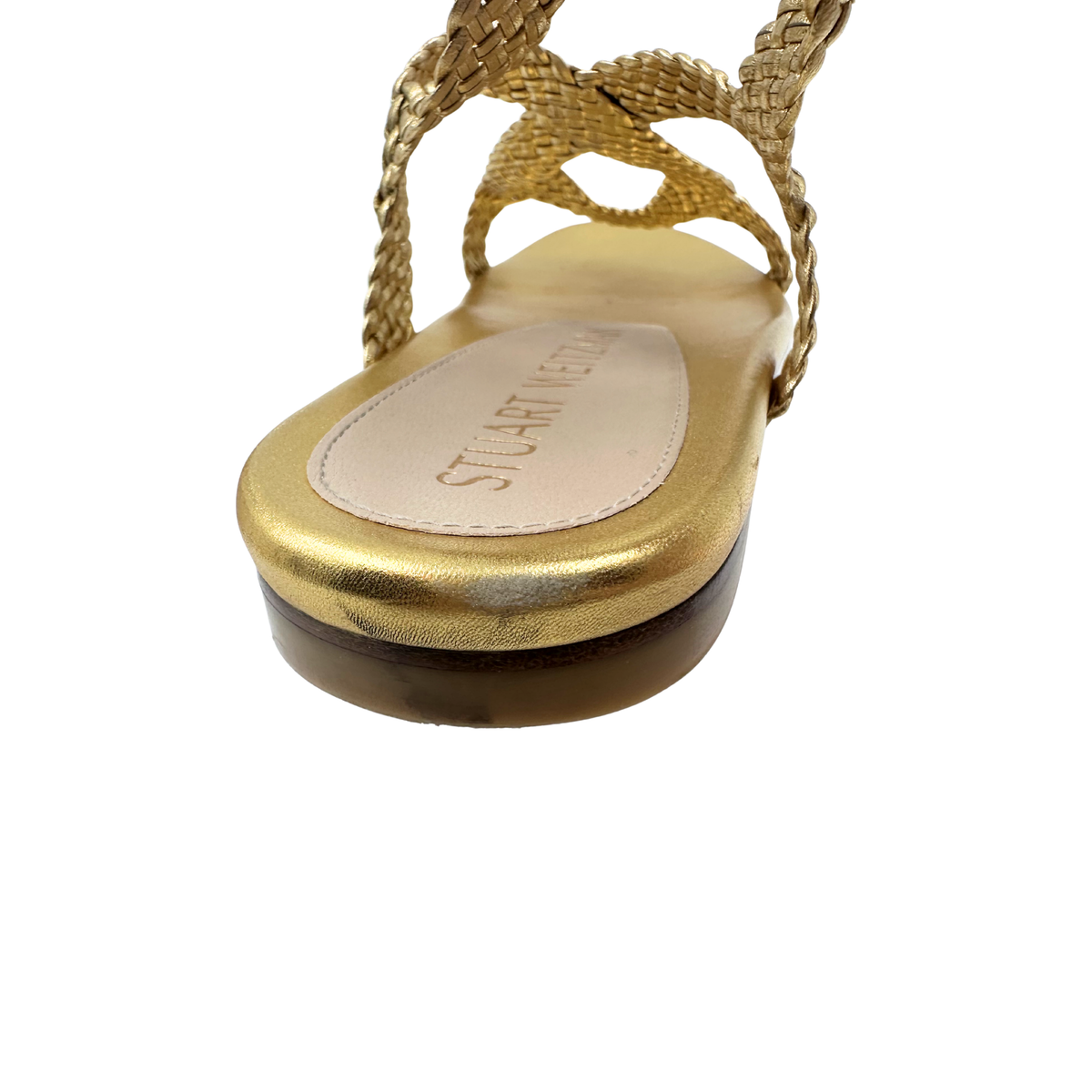Stuart Weitzman 7 Gold Sandals