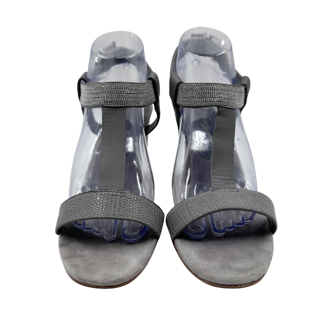 Lola Cruz 39 Grey Sandals