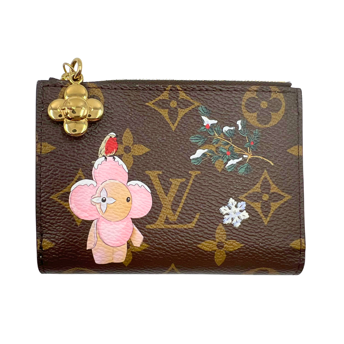 Louis Vuitton Monogram Vivian Snowy Pearl Lisa Wallet
