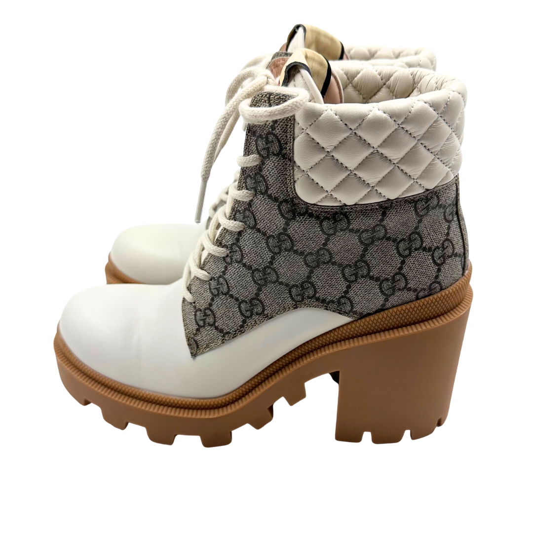 Gucci 39.5 Cream Boots