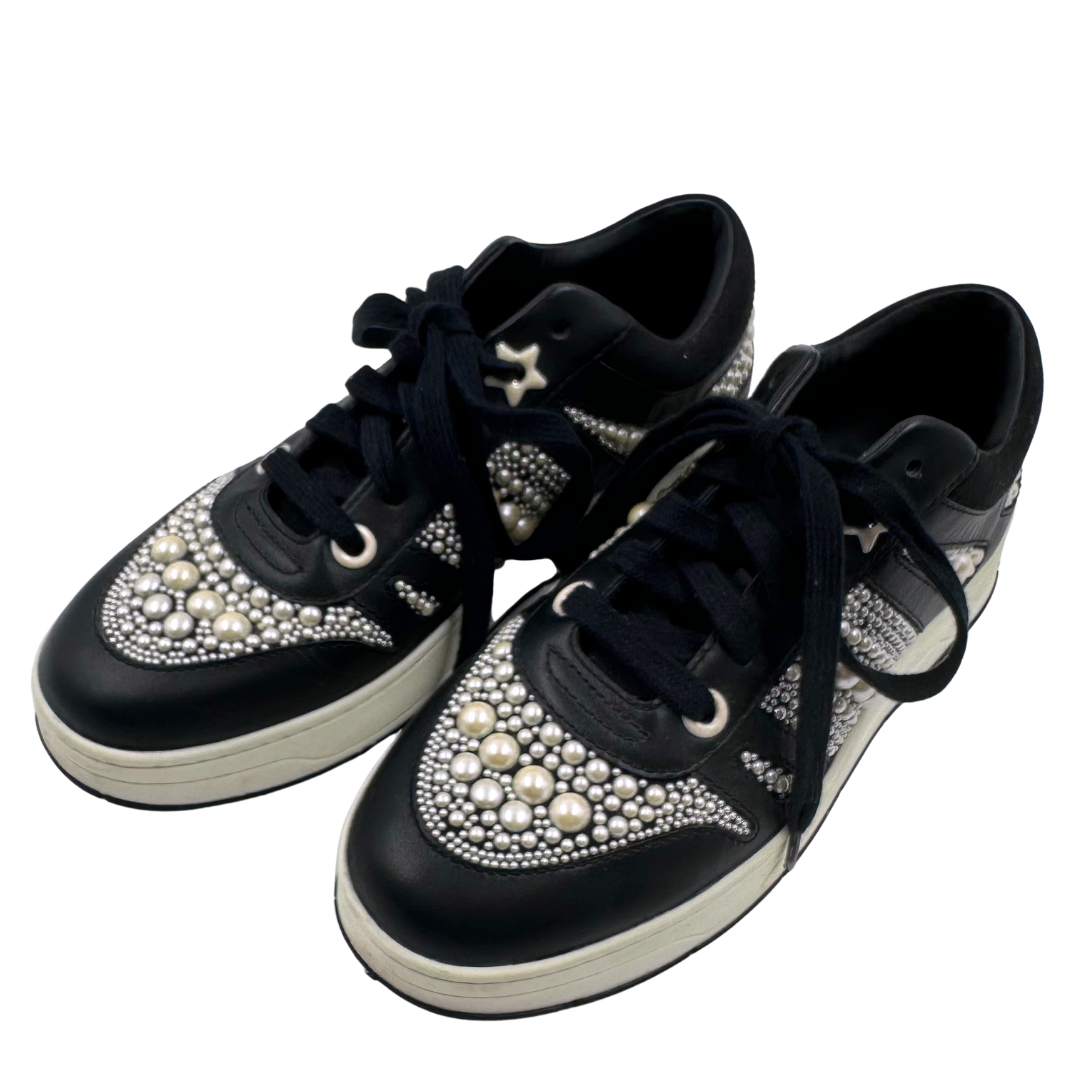 Jimmy Choo 38 Black/White Sneakers