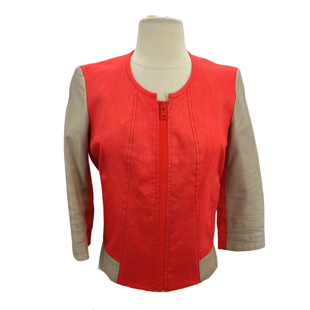 Helmut Lang Red/Tan Jacket