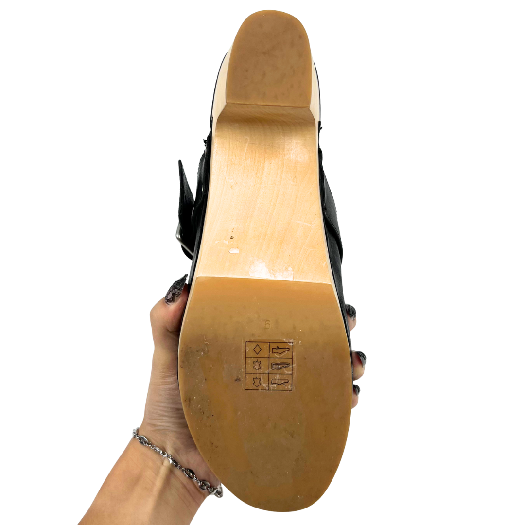 Paige 9 Black/Tan Mules