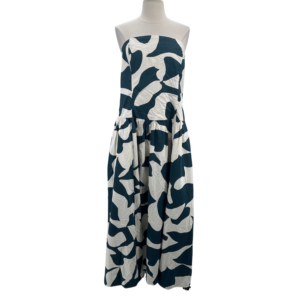Abercrombie + Fitch White/Green Dress