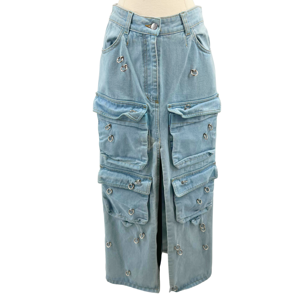 Lado Bokuchava Denim Skirt