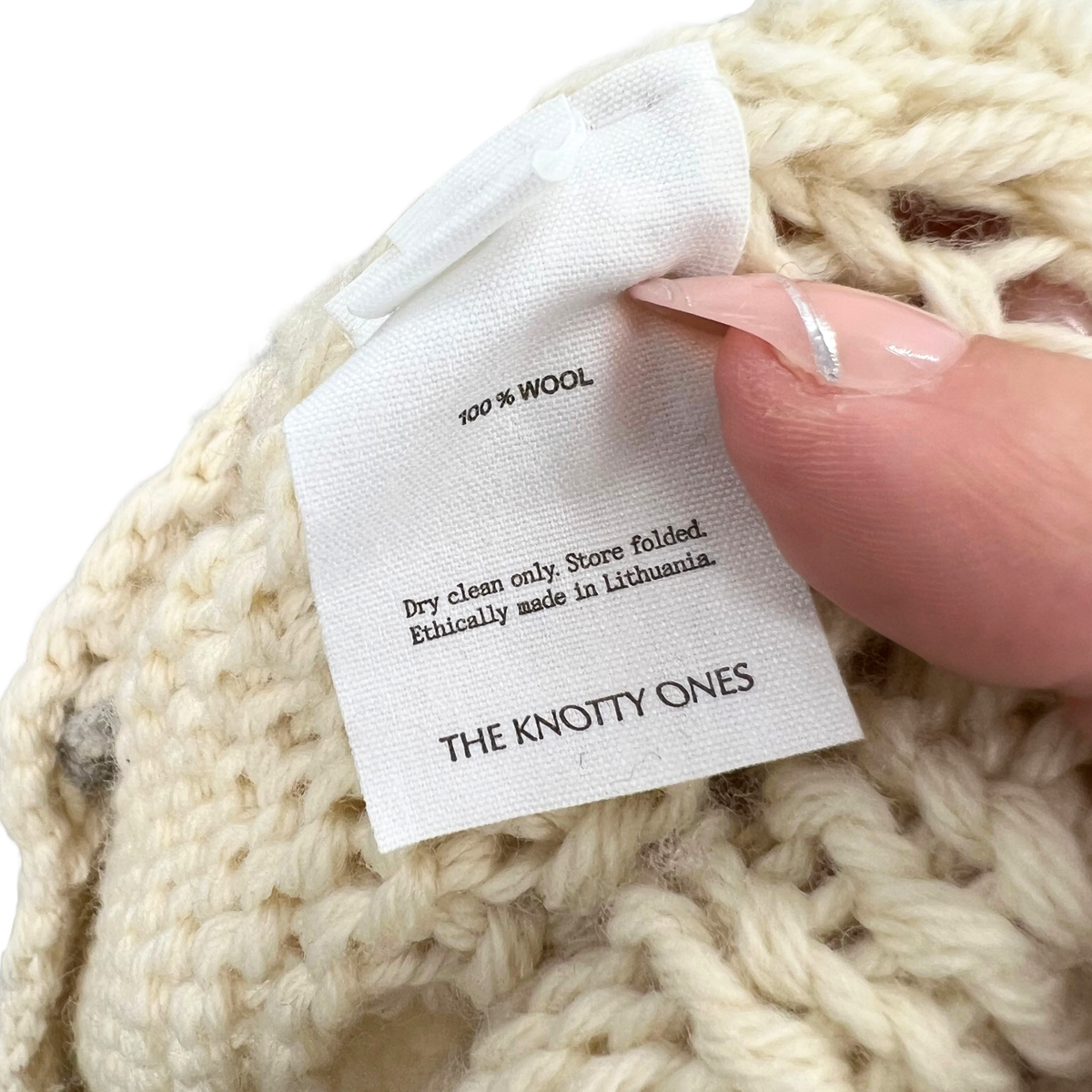 The Knotty One Cream Sweater