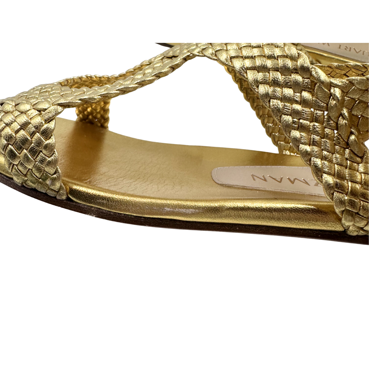 Stuart Weitzman 7 Gold Sandals