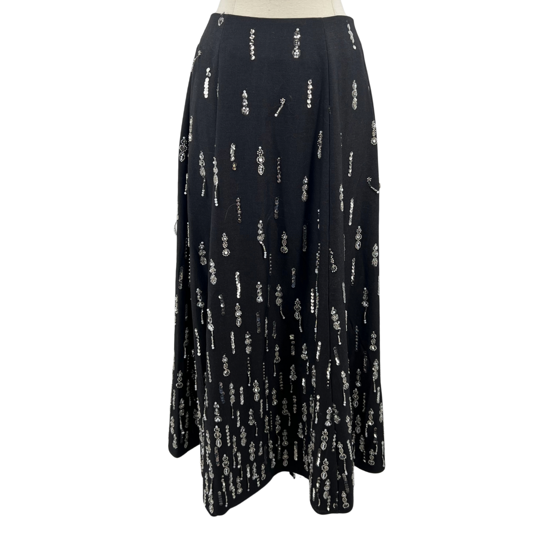 Cinq a Sept Size 0 Grey Midi Skirt